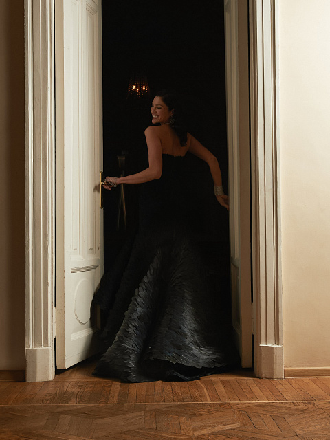 Black Feather Maxi Dress, 7 Black Feather Maxi Dress, 7