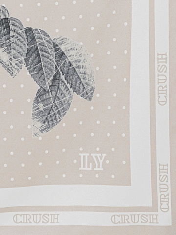 Beige Crush print scarf, 2