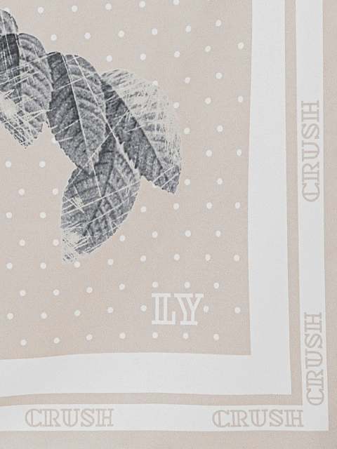 Beige Crush print scarf, 2 Beige Crush print scarf, 2