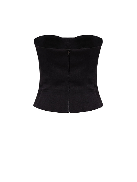 Black satin corset, 2 Black satin corset, 2