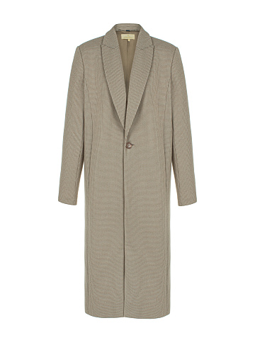 Beige Houndstooth Coat, 1