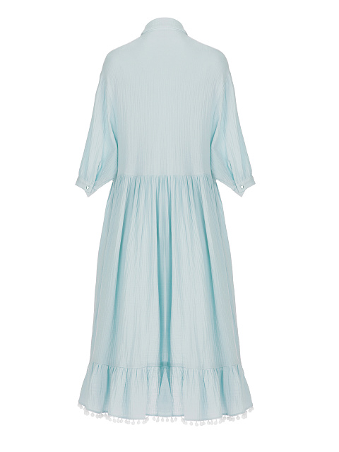 Light Blue Cotton Shirt Dress , 2 Light Blue Cotton Shirt Dress , 2