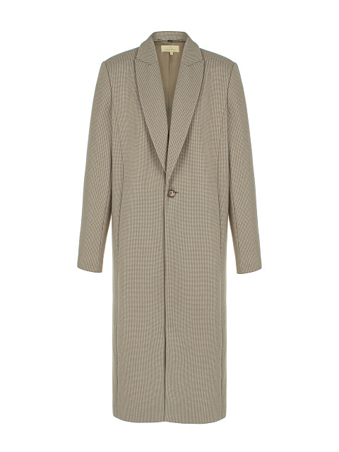 Beige Houndstooth Coat, 1 Beige Houndstooth Coat, 1