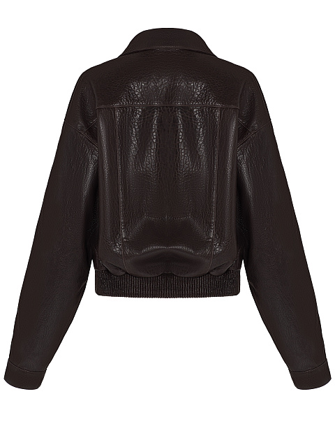 Brown leather jacket, 3