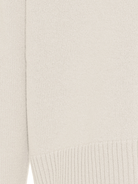 White Royal Cashmere Turtleneck Sweater, 4