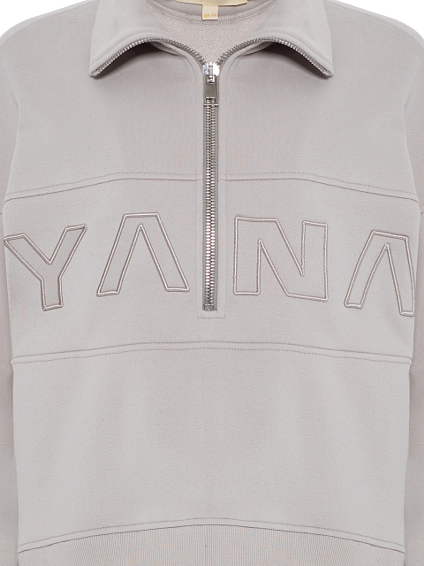 Grey Embroidered "YANA" Tracksuit, 6