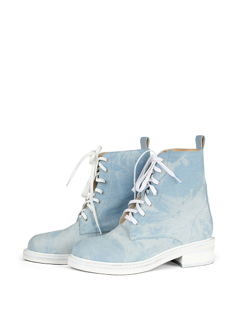 Tie-Dye Denim Boots, 1