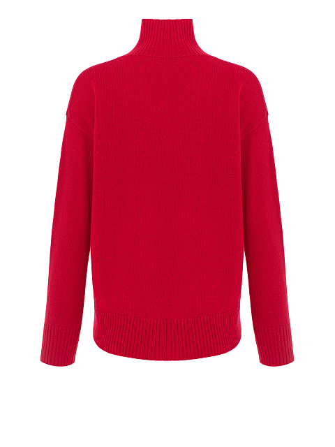 Red Royal Cashmere Turtleneck Sweater, 3