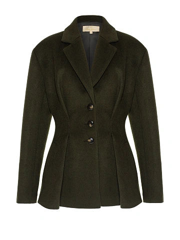Dark green wool blazer, 1