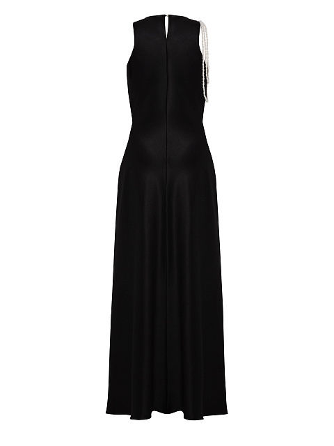 Black Maxi Dress With Pearl Threads, 2 Black Maxi Dress With Pearl Threads, 2