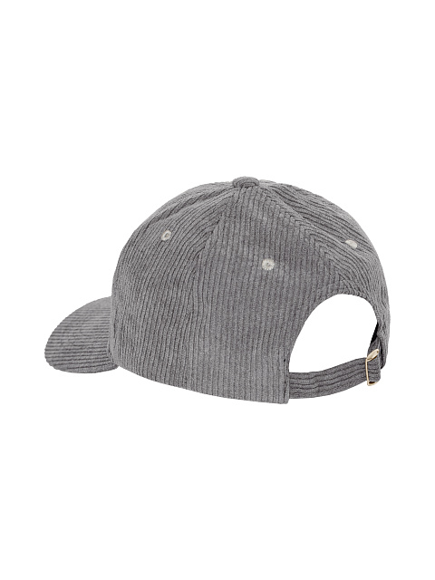 Light grey corduroy cap with Yana embroidery, 3 Light grey corduroy cap with Yana embroidery, 3