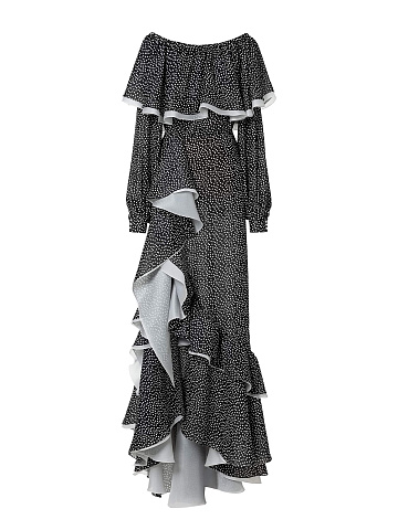 Chiffon maxi dress, 1