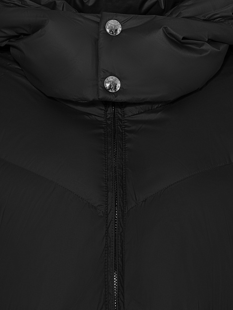 Black Cropped Puffer Jacket, 4