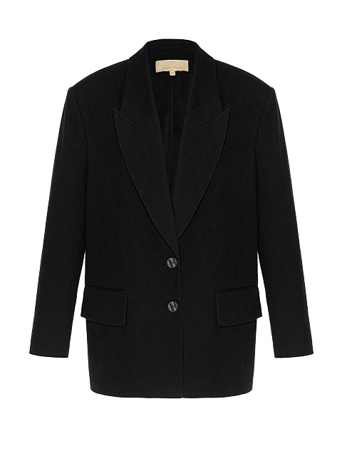 Black Oversized Cotton Jacket, 1 Black Oversized Cotton Jacket, 1