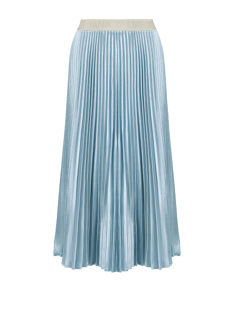 Blue Pleated Midi Skirt, 1 Blue Pleated Midi Skirt, 1