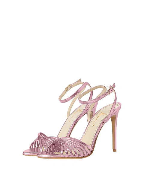 Pink leather sandals, 1