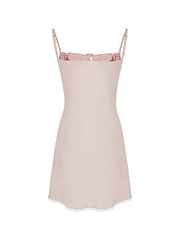 Pink Rayon Mini Dress, 2