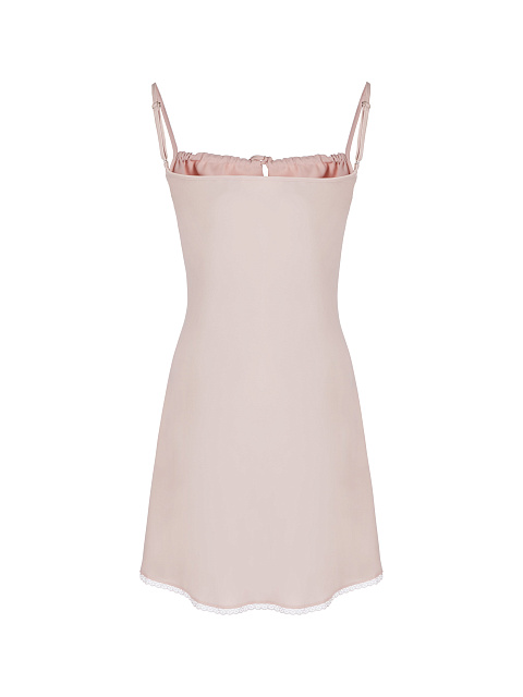 Pink Rayon Mini Dress, 2 Pink Rayon Mini Dress, 2