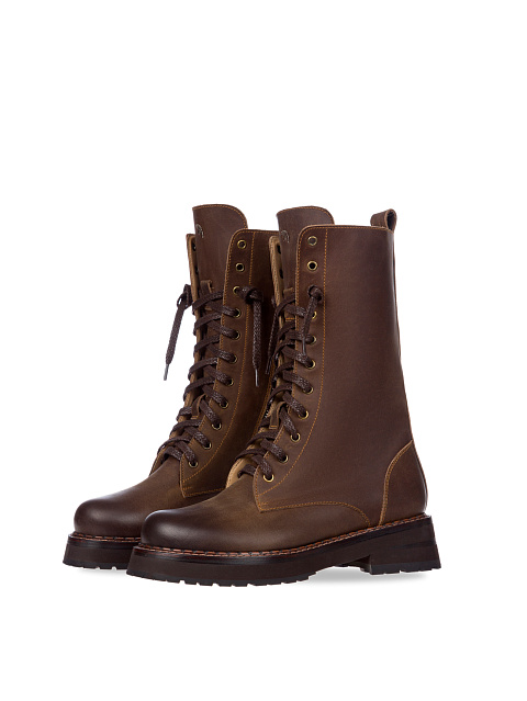 Brown Leather Army Boots, 1