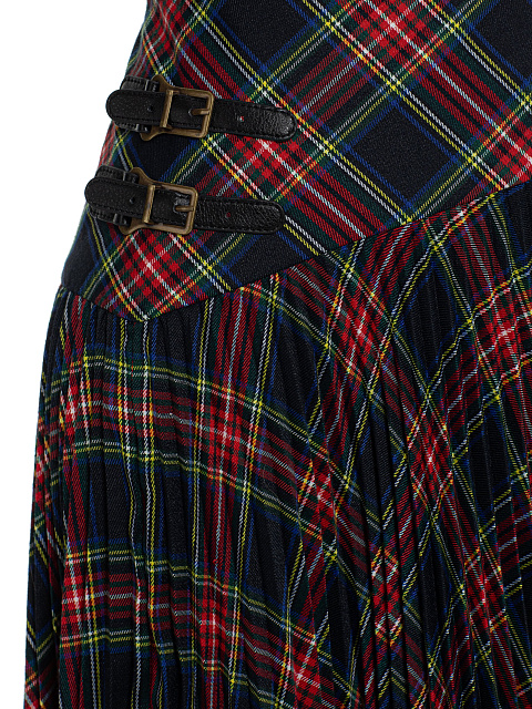 Blue & Red Checked Vest & Skirt, 5 Blue & Red Checked Vest & Skirt, 5