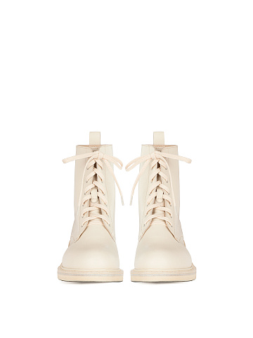 Ivory Leather Boots, 2