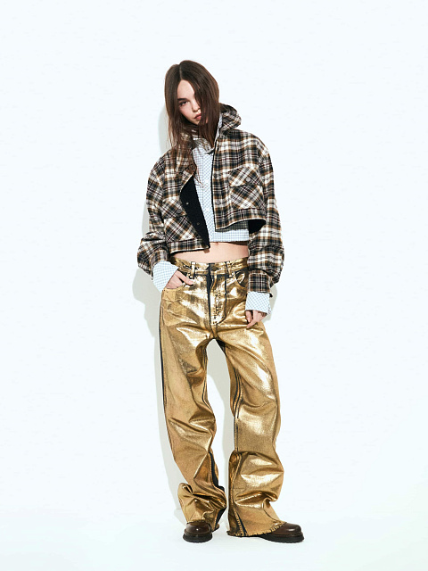 Golden Plated Straight Leg Jeans, 2 Golden Plated Straight Leg Jeans, 2