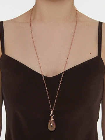 Gold Plated Silver, Rhodonite & Cubic Zirconia, 2