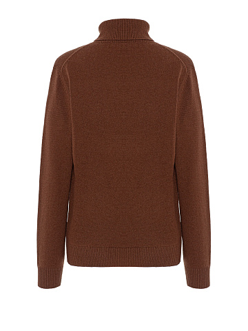 Terracotta cashmere turtleneck, 2