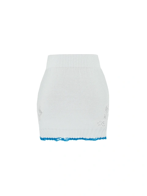 White Jersey Sweater & Mini Skirt Set, 3 White Jersey Sweater & Mini Skirt Set, 3