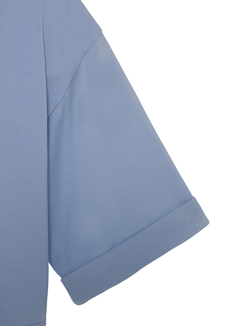 Blue Cotton Cropped T-shirt, 3 Blue Cotton Cropped T-shirt, 3