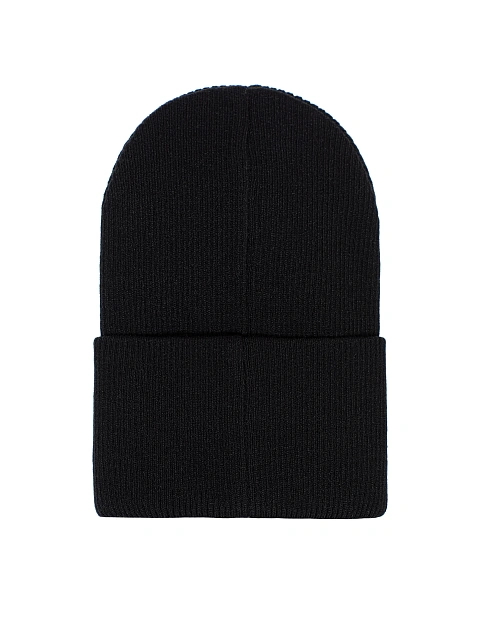 Black Ribbed Beanie Hat, 3 Black Ribbed Beanie Hat, 3