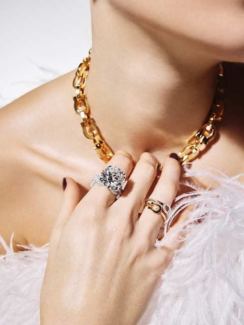 Chain necklace made of yellow gold, 3