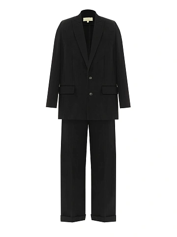 Black Jersey Pant Suit, 1
