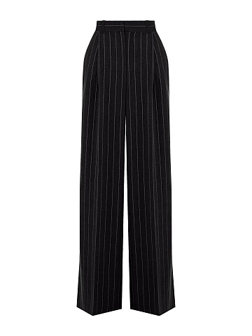 Black Striped Wide Pants, 1