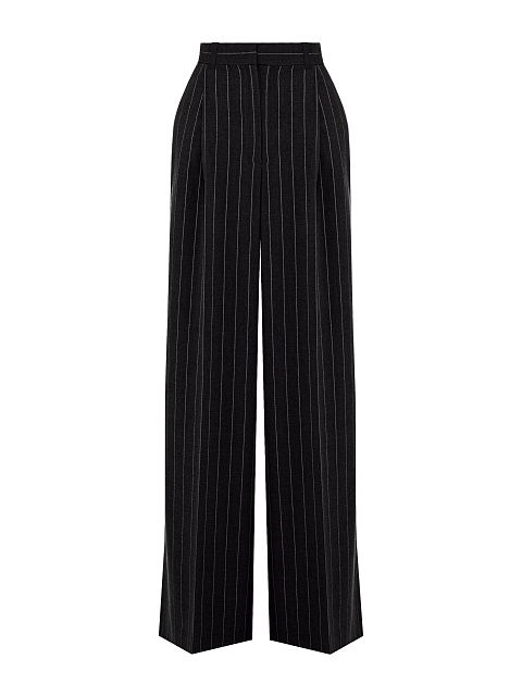 Black Striped Wide Pants, 1 Black Striped Wide Pants, 1