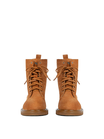 Terracotta Suede Boots, 2