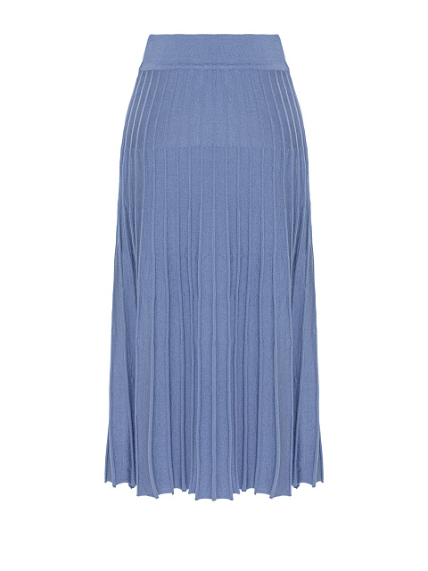 Blue Ruffled Jersey Midi Skirt, 2 Blue Ruffled Jersey Midi Skirt, 2