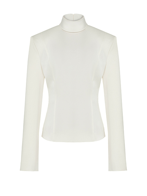 Ivory silk blouse, 1