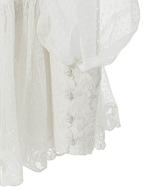 White double-layer cotton dress, 5