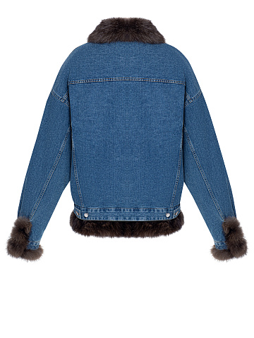 Blue Denim & Sable Fur Jacket, 2