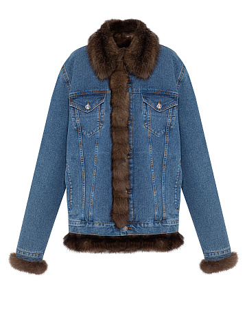 Blue Denim & Barguzin Sable Jacket, 1