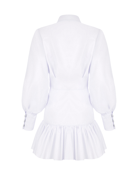 White Cotton Shirt Dress, 2