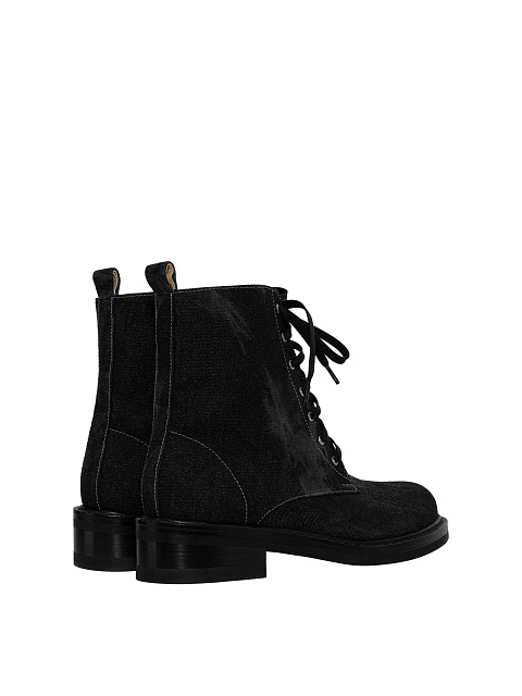 Dark grey denim boots, 3