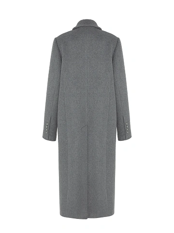 Grey Striped Double-breasted Coat, 2