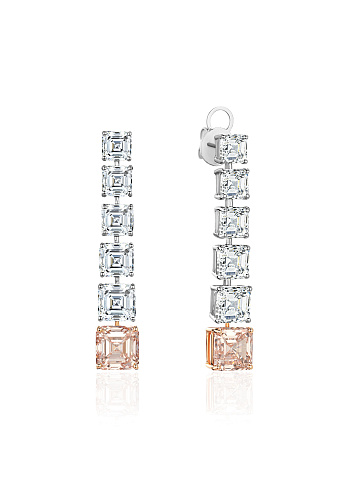 Long earrings with LG diamonds, 1