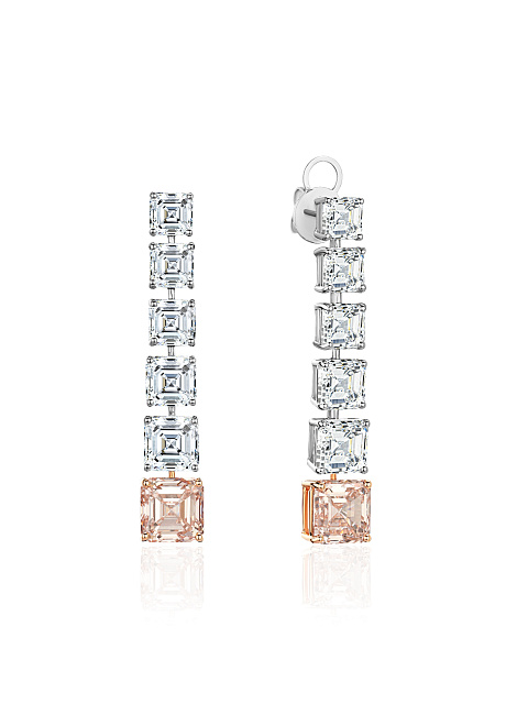 Long earrings with LG diamonds, 1