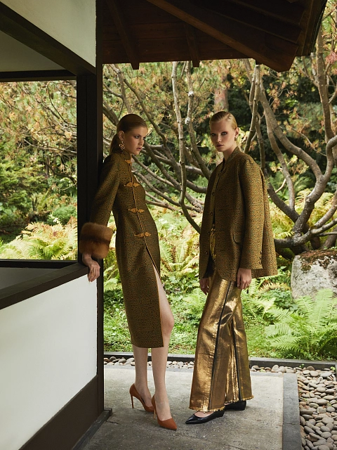 Single-breasted jacket in yellow-green jacquard, 7 Single-breasted jacket in yellow-green jacquard, 7
