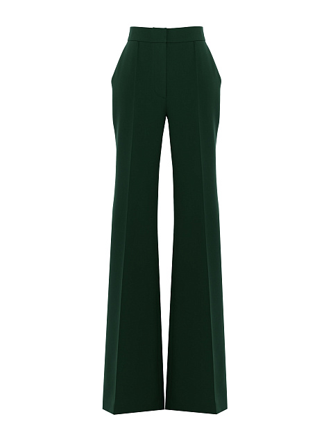 Green Two-piece Suit With Flared Trousers, 3