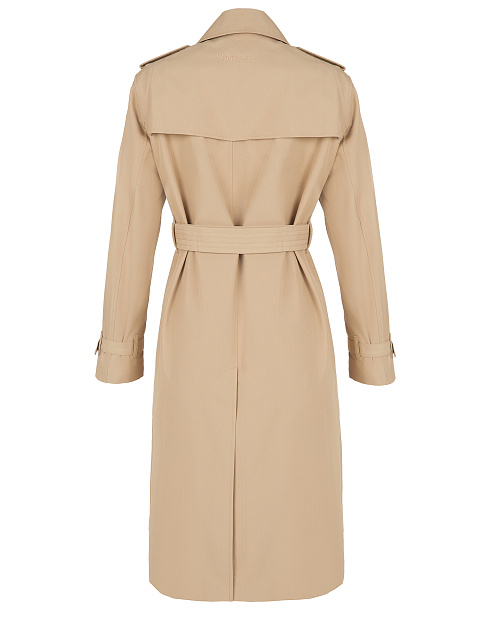 Beige Cotton Trench Coat, 3 Beige Cotton Trench Coat, 3
