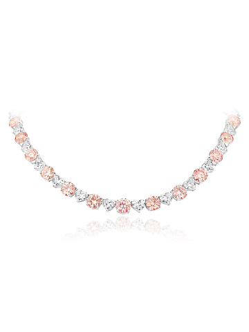 Necklace with LG diamonds, 1